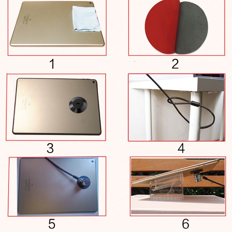 Khóa Tròn Bằng Hợp Kim Kẽm Chống Trộm Thông Dụng Cho Laptop / Máy Tính Bảng