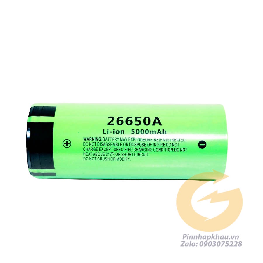 [P01] Pin , cell 26650 Panasonic NCR26650A 5000mah xã 10A Japan có QR code trên thân pin