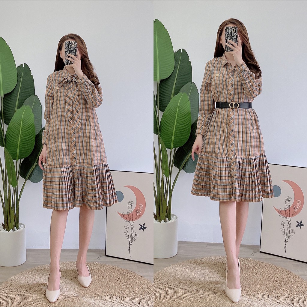 [V942] VÁY KẺ BURBERRY