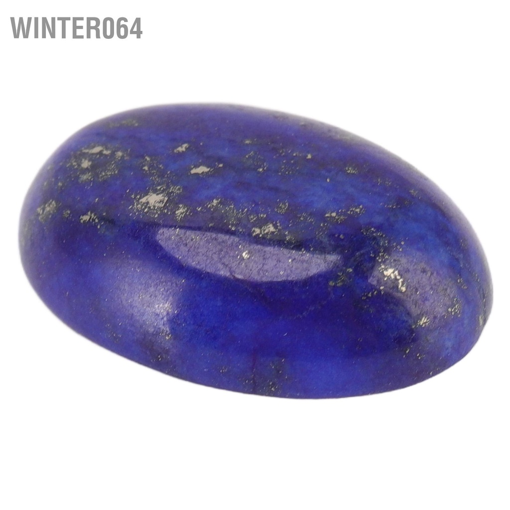 20 cái Hình bầu dục Flatback Cabochon Lapis Lazuli Vòng cổ tinh tế DIY Đá hạt để làm đồ trang sức Winter064