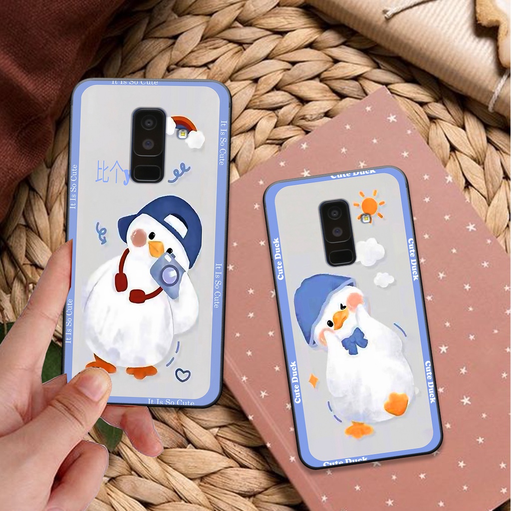 Ốp Samsung A6 2018 / A6 Plus / A6+ bộ hình cute dễ thương gấu thỏ xinh xắn vẽ tay lạ mắt