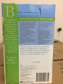 Nui rau củ hữu cơ Bellamy's