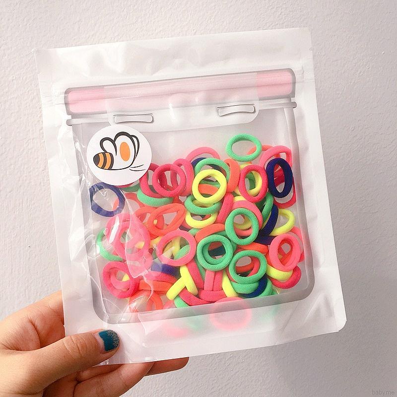 Dây cột tóc cao su co giãn tốt nhiều màu sắc kẹo ngọt phong cách Hàn Quốc dành cho bé gái