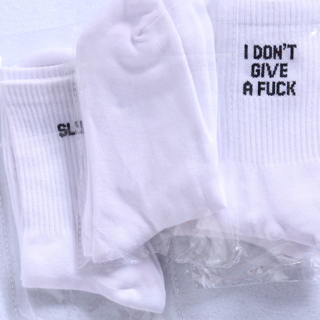 Vớ dài có in chữ thời trang phong cách cho nam / nữ