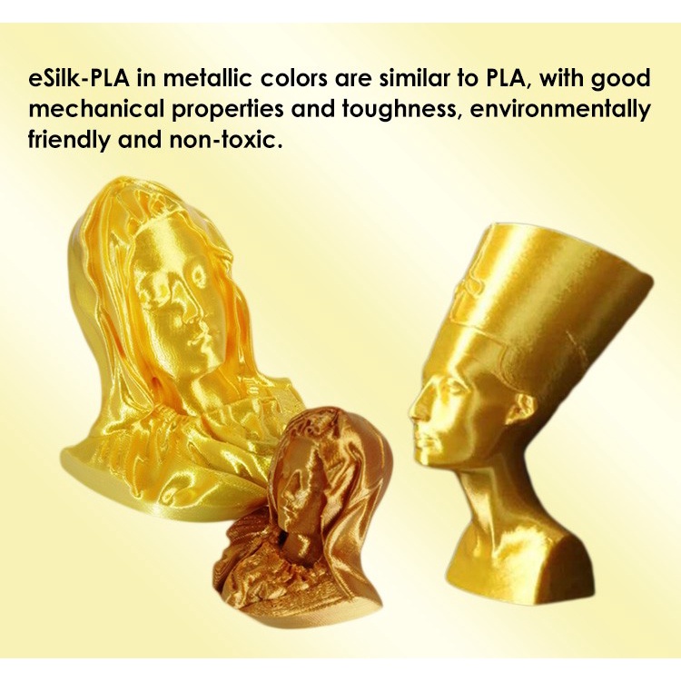 Nhựa in 3d ESUN eSilk-PLA màu kim loại  Cao Cấp không tạp chất 1kg/Cuộn