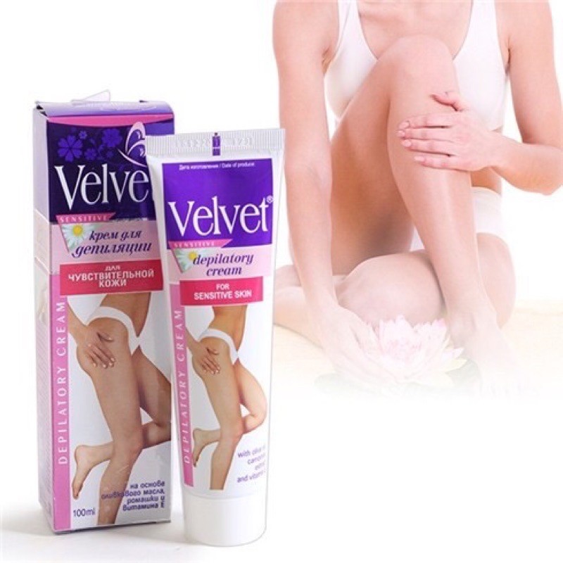 Kem Tẩy Lông Velvet Dầu Oliu Và Hoa Cúc cho làn da nhạy cảm | BigBuy360 - bigbuy360.vn