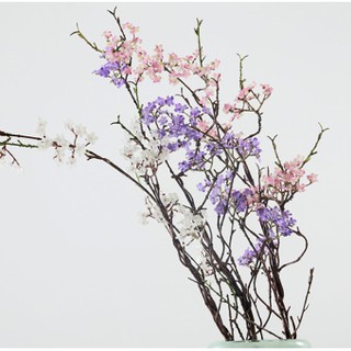 Hoa lụa cao cấp - Cành hoa cherry peach