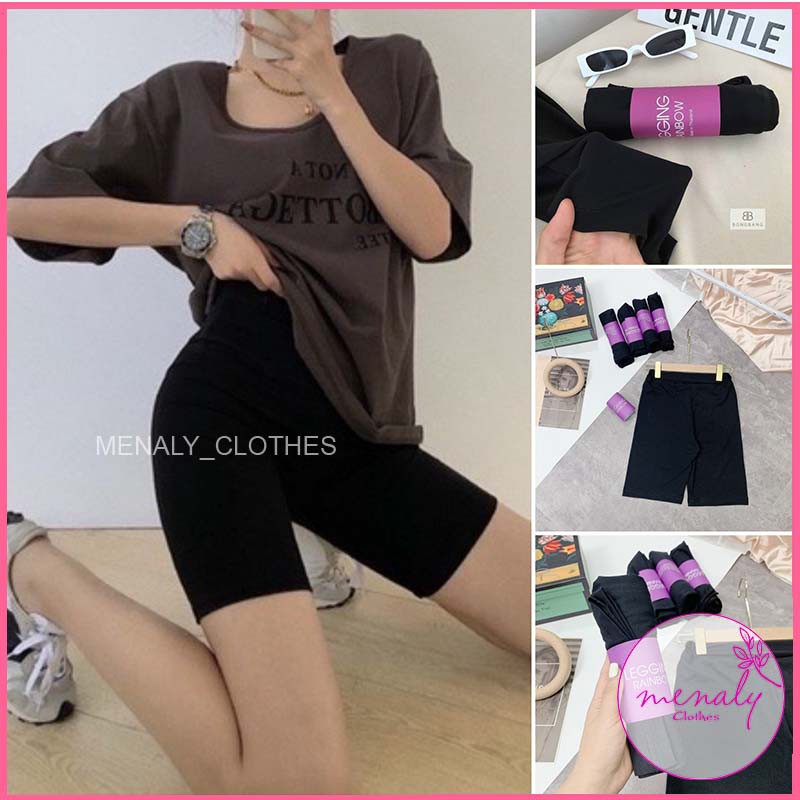 Quần legging đùi cạp cao nâng mông QL01, mẫu quần legging ngố dáng trên đùi thể thao năng động style hàn quốc