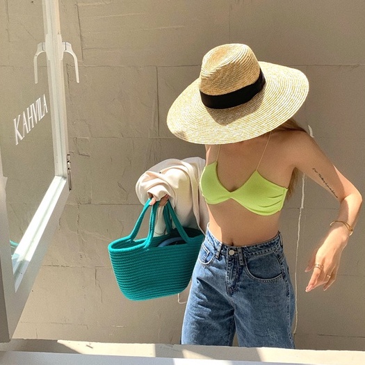 Áo Hai Dây Cổ Thấp Phong Cách Mỹ Quyến Rũ Cho Nữ