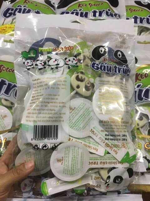 Kẹo que socola gấu trúc ( 200 gam)