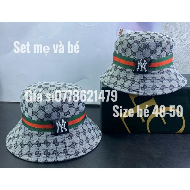 combo 1 cặp mũ bé và mẹ - set dành cho mẹ và bé đai NY cực chất thời trang