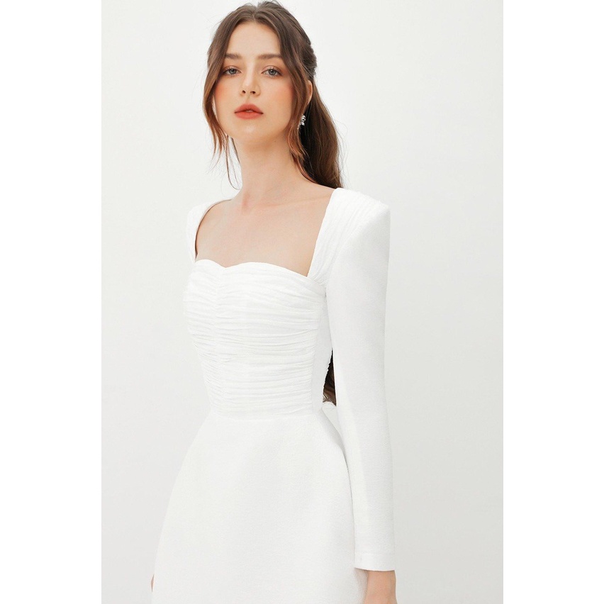 Đầm xòe thiết kế cao cấp tay dài form cực tôn dáng