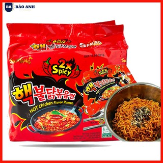 Mì gà siêu cay 2x Spicy 140g [ COMBO 40 GÓI ] SAMYANG Hàn Quốc Loại Ngon - BẢO ANH