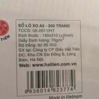 Sổ lò xo A5 (15x21cm, 200 trang)
