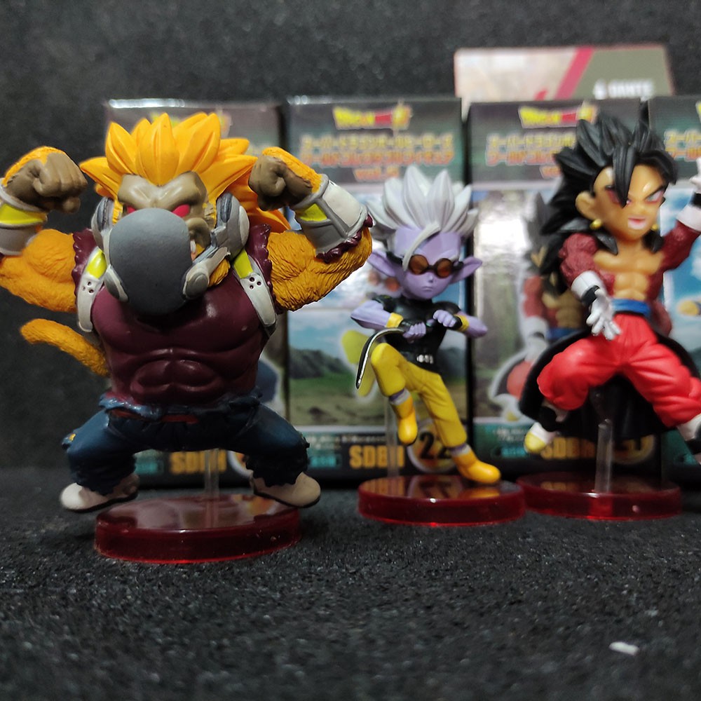 Mô Hình Figure Dragon Ball - Chipi Bộ 5 Nhân Vật Goku, Broly, Vegeta [Tặng Poster] 5-6cm