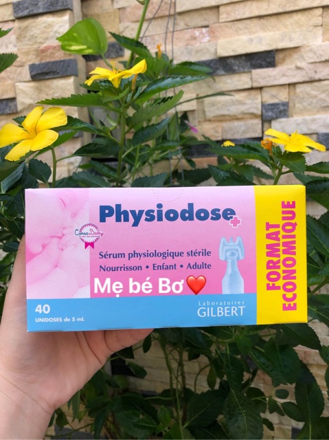 Nước muối sinh lý rửa mũi, Muối hồng Physiodose Pháp
