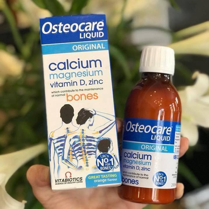 Canxi Sữa Osteocare UK - Canxi Nước Osteocare 200ML Dùng Được Cho Trẻ Từ 3 Tuổi, Mẹ Bầu Bí, Sau Sinh, Người Già  - HÀNG 