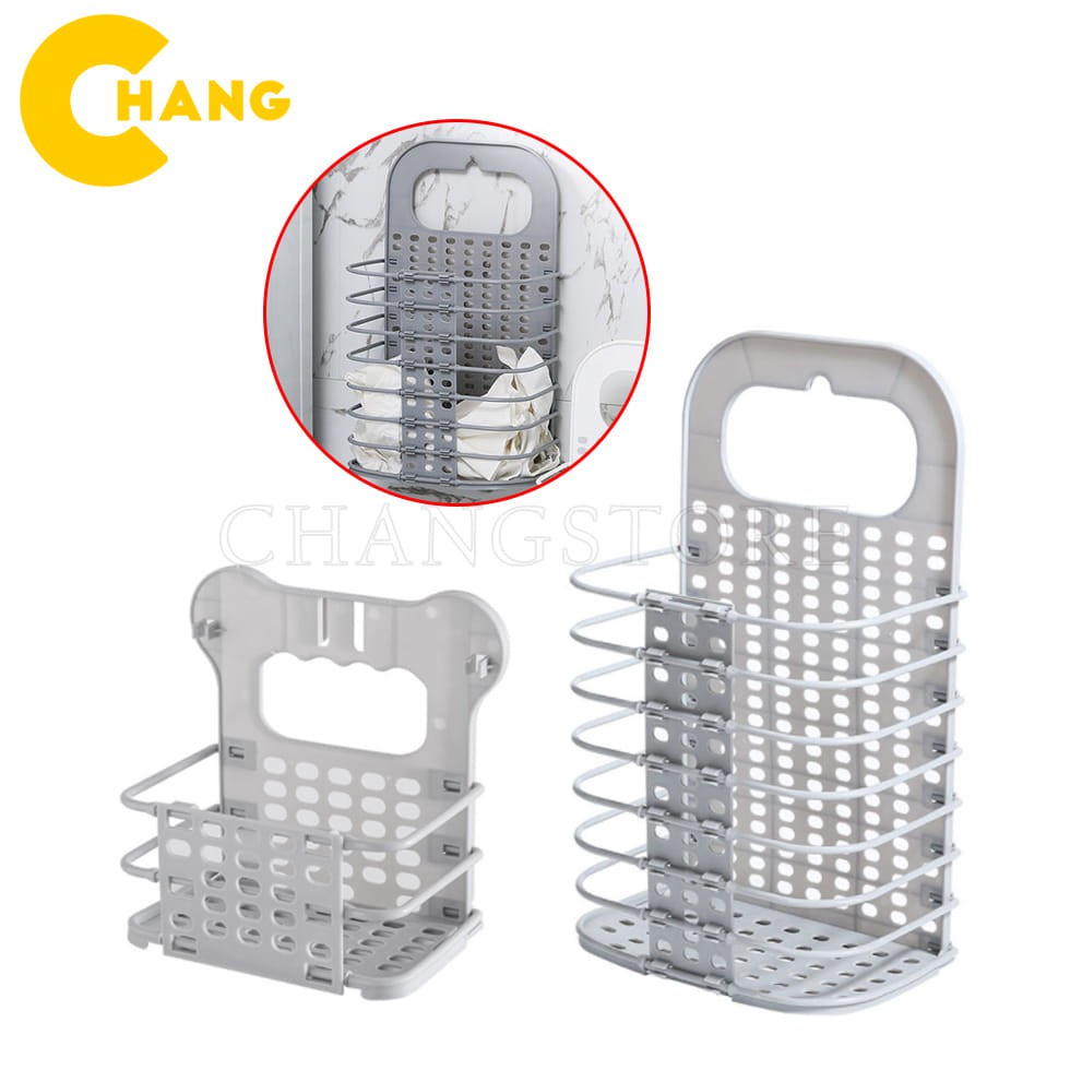 Giỏ Đựng Quần Áo Trước Khi Giặt Treo Tường Thiết Kế Thông Minh Có Thể Gấp Gọn Tiện Lợi