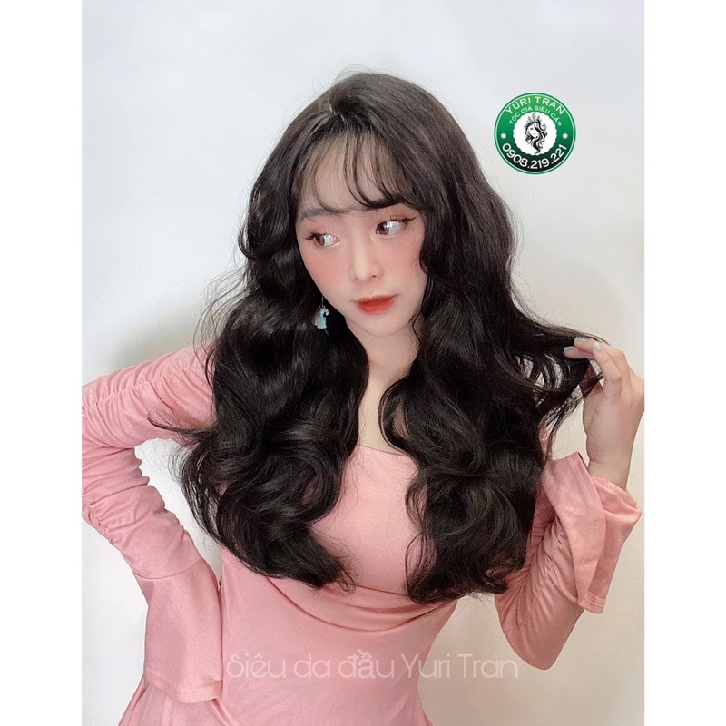 [ẢNH THẬT] Tóc giả nguyên đầu nữ (Tóc bộ siêu da đầu Lace wig mái lưa thưa)