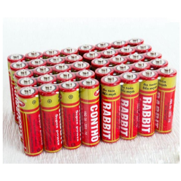 Vỉ 4 viên pin Con thỏ size  AA, AAA pin đũa Pin Con Thỏ Hỗ Trợ Thiết bị Điện Tử