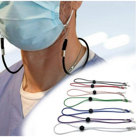 Mask Hanging Rope Face Mask Lanyard Adjustable Traceless Ear Hanging Rope Adjustable Anti-Lost Ear Hanging Face Mask Rope Chain Extension Non-Slip