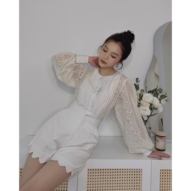 Sơmi phối ren - Hannie Shirt | BigBuy360 - bigbuy360.vn