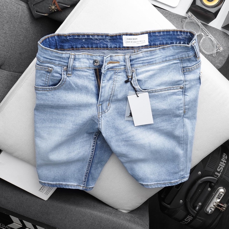 [SALE GIÁ SỐC] Quần short jean nam |Quần bò lửng hàng cao cấp - đen xám rách