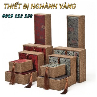 [Bán Sỉ] HỘP GẤM CAO CẤP Đựng Vòng Tay,Vòng Cổ,Mặt Dây Phong Thủy- Đá Quý -Trang Sức - NHẪN 2021