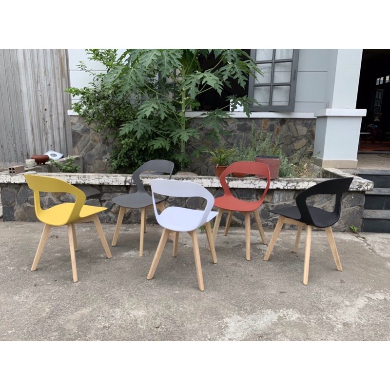 🌸Ghế cafe, ghế bàn ăn nhựa đúc. Mã MDS 512 | BigBuy360 - bigbuy360.vn