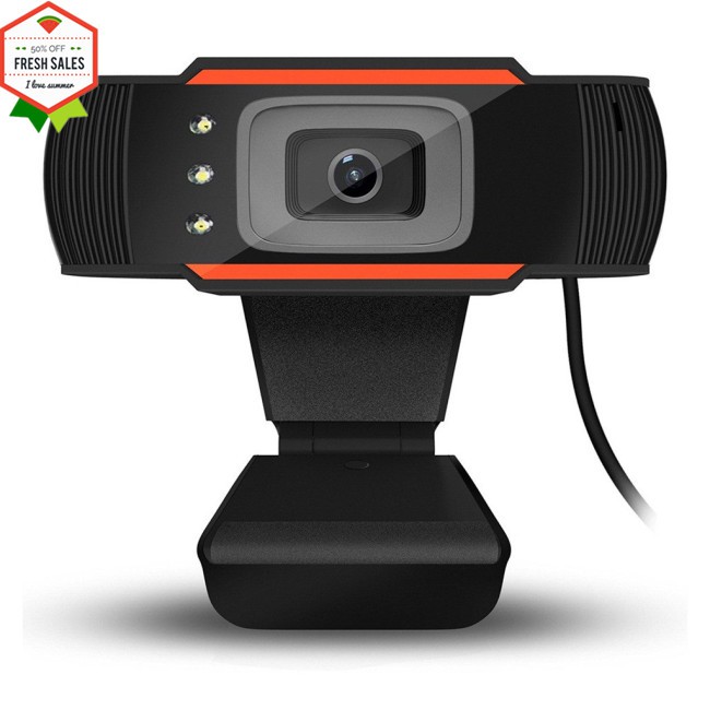 Webcam Usb 12mp 720p Hd 3 Bóng Kèm Mic Cho Máy Tính