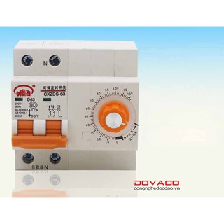 Aptomat hẹn giờ tắt đếm ngược DOVACO công suất lớn 63A