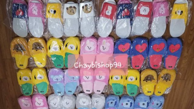 Dép bông BT21, dép đi trong nhà BT21