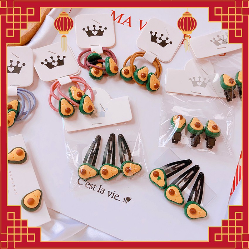 Phụ kiện họa tiết trái bơ dễ thương HOT TREND