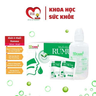 Bình muối rửa mũi xoang rumusa bdcare 180ml - rửa sạch mũi xoang theo cách tự nhiên hỗ trợ hô hấp khoahocsuckhoe