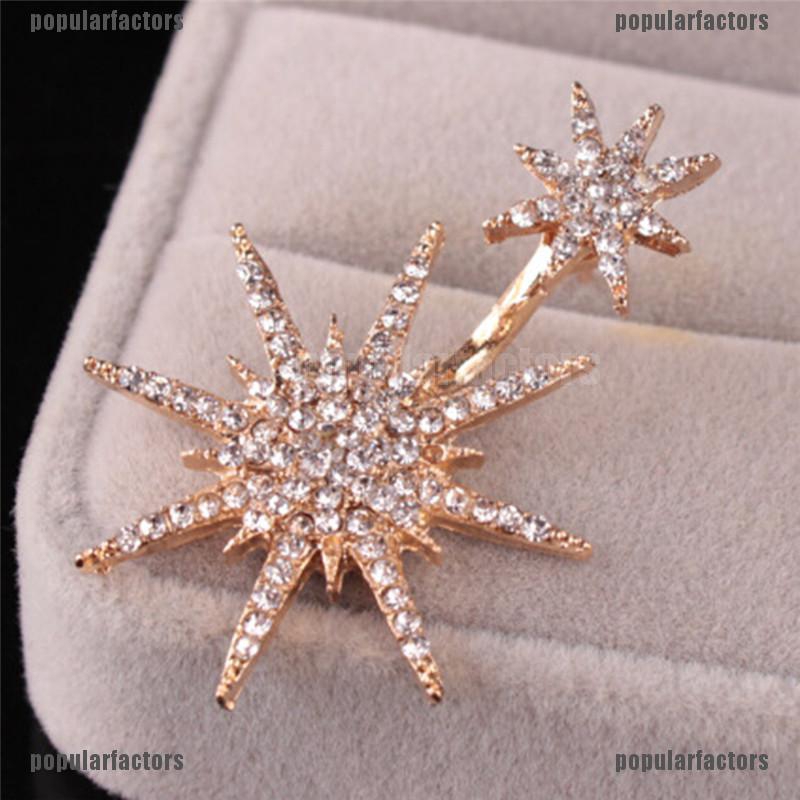 Đôi Bông Tai Dáng Rơi Họa Tiết Hoa Tuyết Thời Trang Cho Nữ