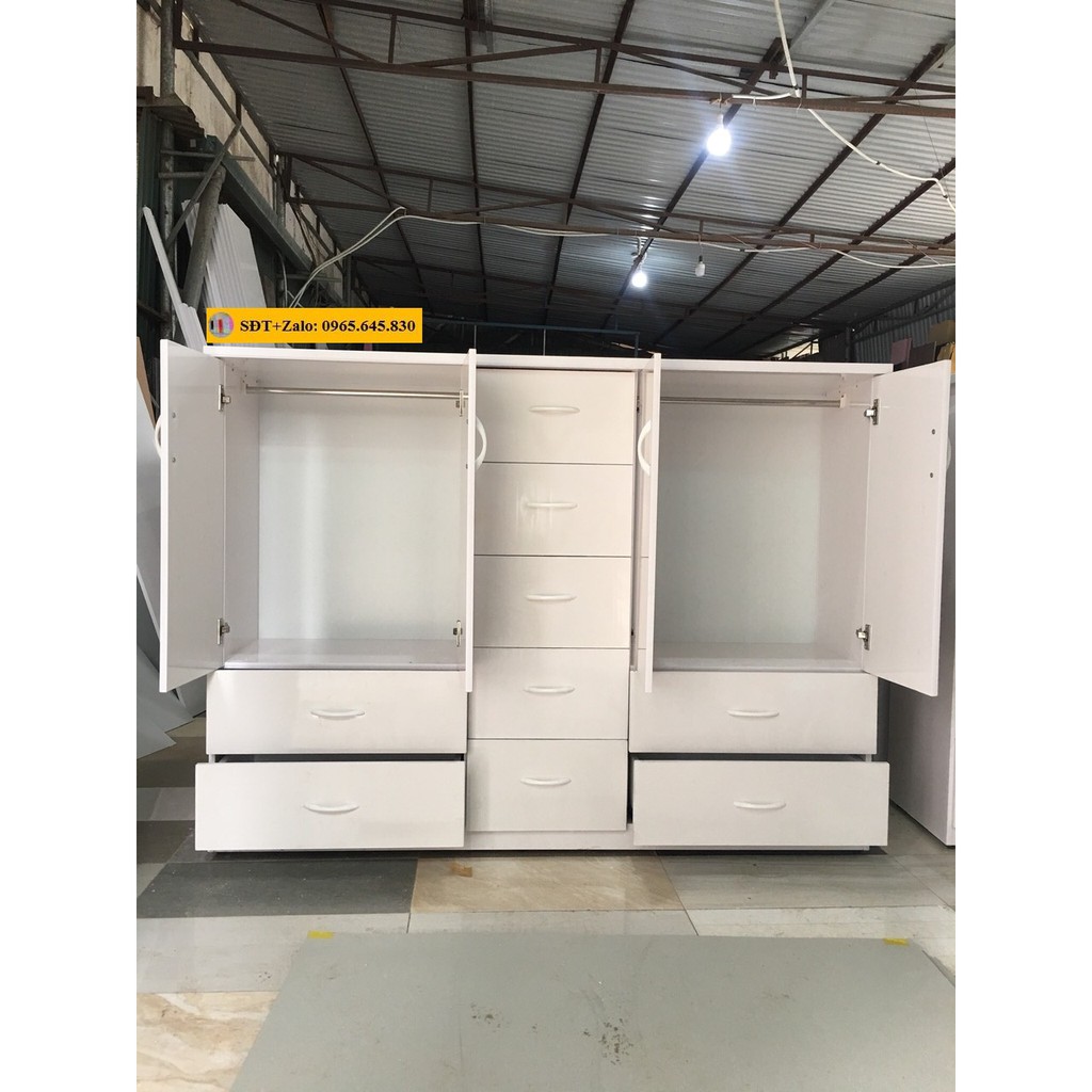 Tủ Nhựa Đài Loan Cao 1m25 Ngang 1m6 Màu Trắng N270 | BigBuy360 - bigbuy360.vn