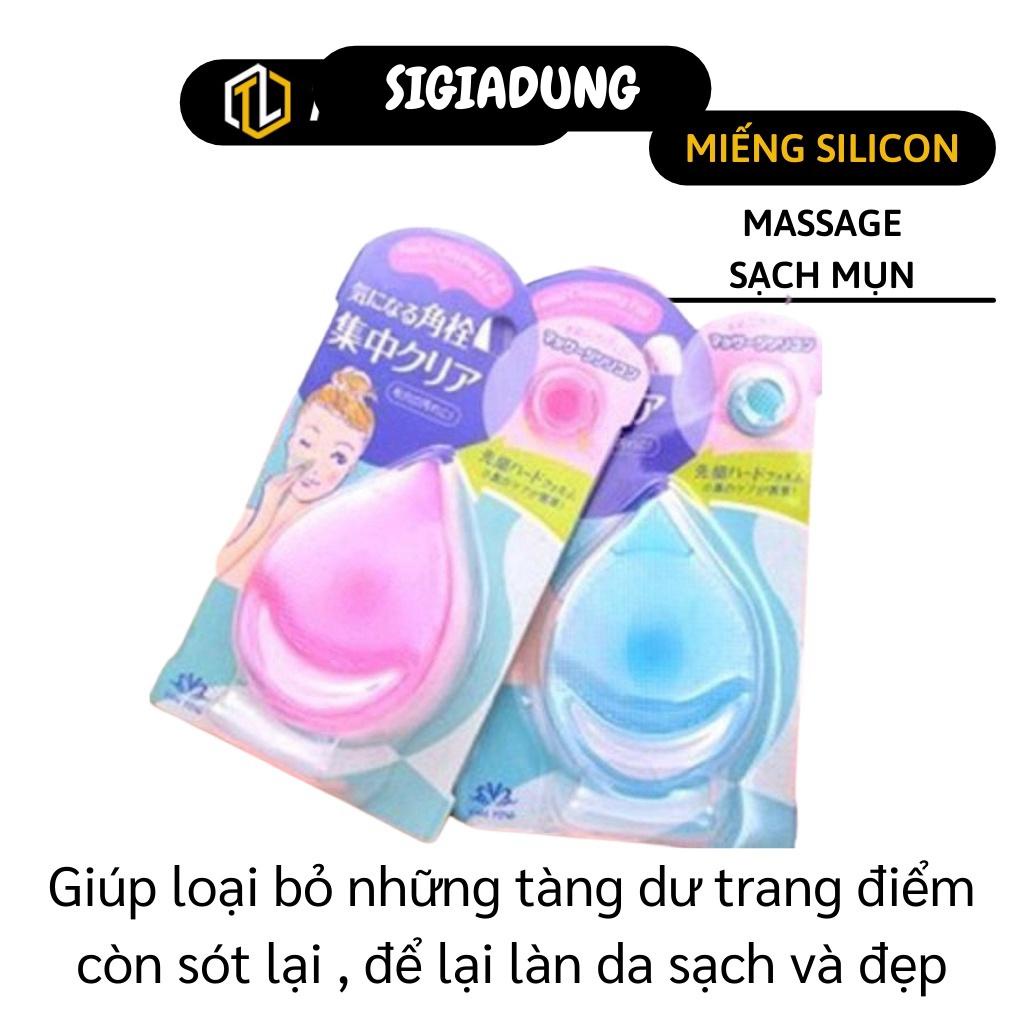 GIÁ SỈ Miếng masage mặt bằng silicon giúp làm sạch mụn đầu đen và mụn cám 5645