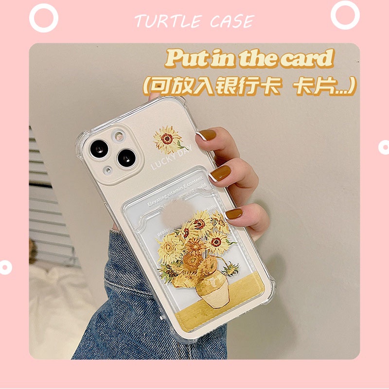 Ốp lưng iphone ốp Điện Thoại Họa Tiết Hoa Hướng Dương Cho iPhone 14 13 12 11 PROMAX XS XR XSMAX SE2020 6 7 8P