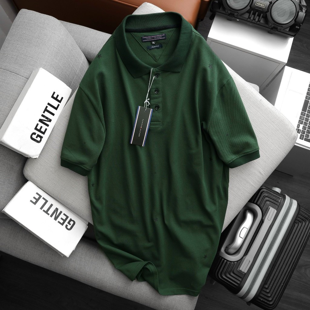 Áo Polo Nam Cổ Bẻ Vải Cotton Cao Cấp Họa Tiết Ngôi Sao, Áo Nam Có Cổ 5 Màu Basic Hàng Xuất Khẩu Form Đẹp Thoáng Mát | BigBuy360 - bigbuy360.vn