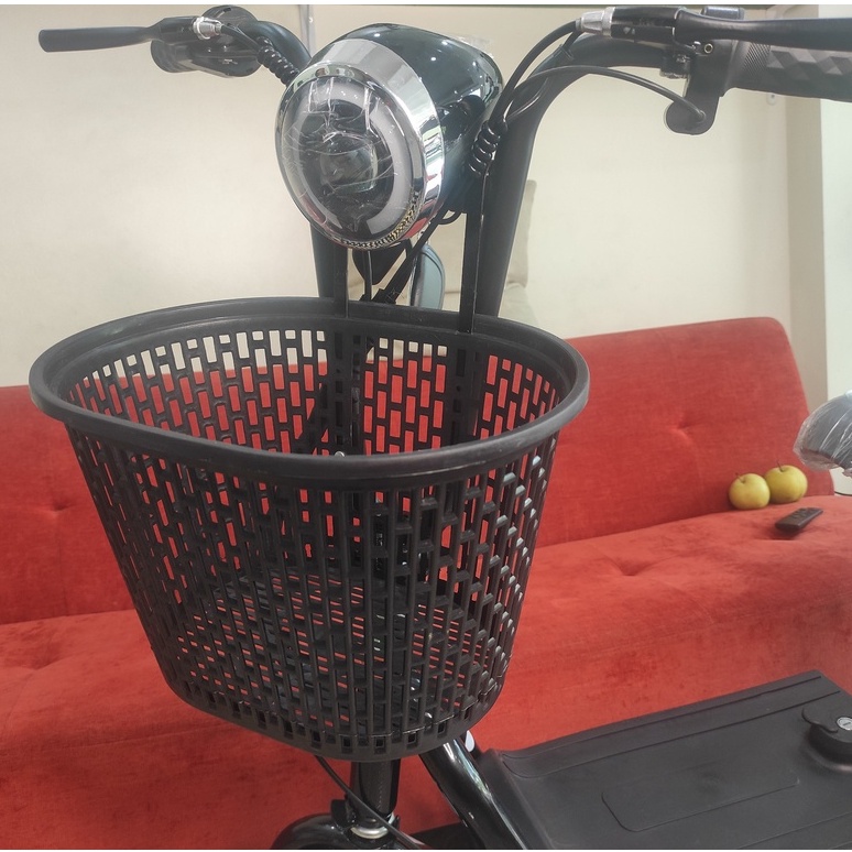 Giỏ  Nhựa Yomio, Giỏ nhựa xe đạp, xe điện mini, xe điện gấp gọn thời trang