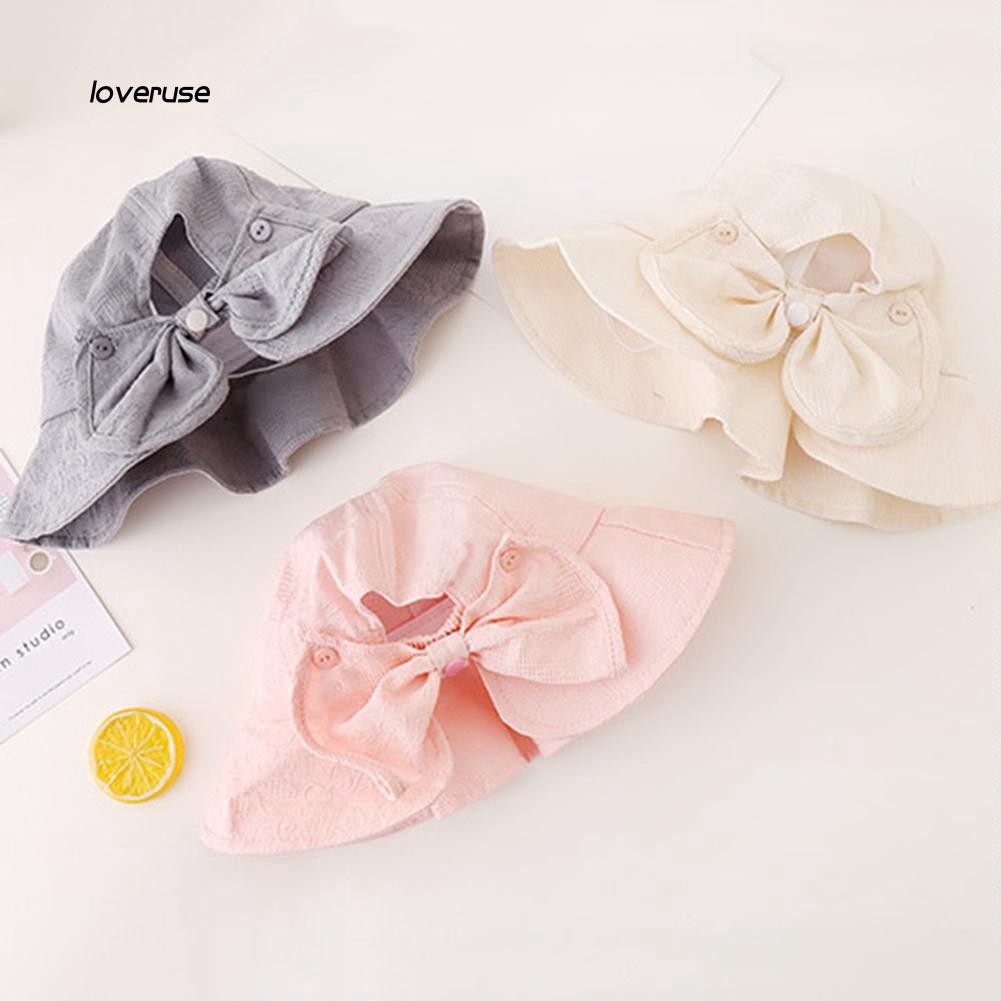 Mũ tai bèo phối nơ dễ thương cho bé gái