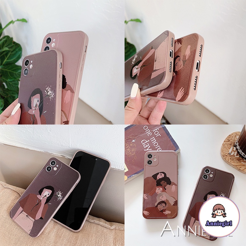 Ốp lưng TPU silicon họa tiết những cô gái phong cách retro cho IPhone 12 11 Pro Max XR Xs Max 8 7 Plus | BigBuy360 - bigbuy360.vn