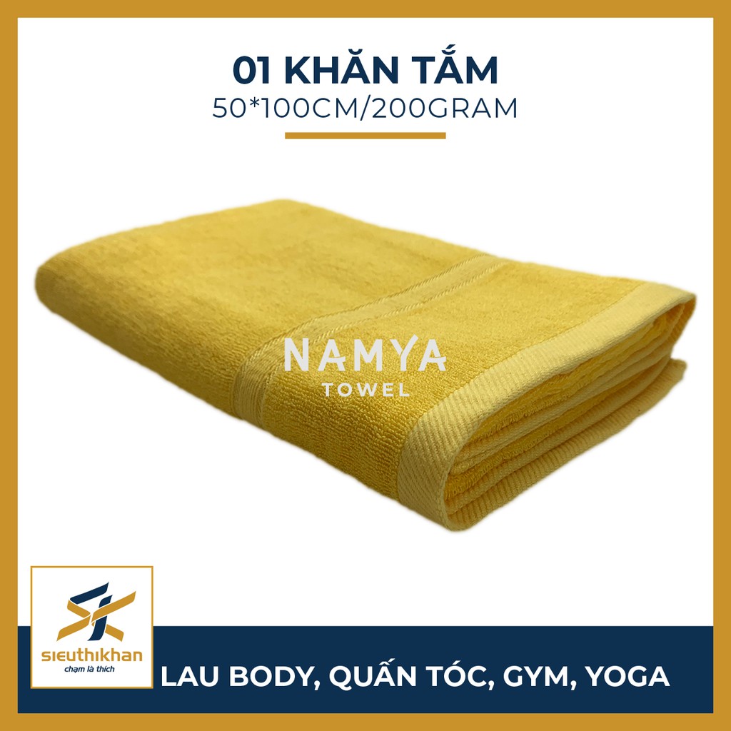 KHĂN TẮM CỠ TRUNG 50*100CM MỀM MẠI, HÚT NƯỚC, NHANH KHÔ | NAMYA NBH8S