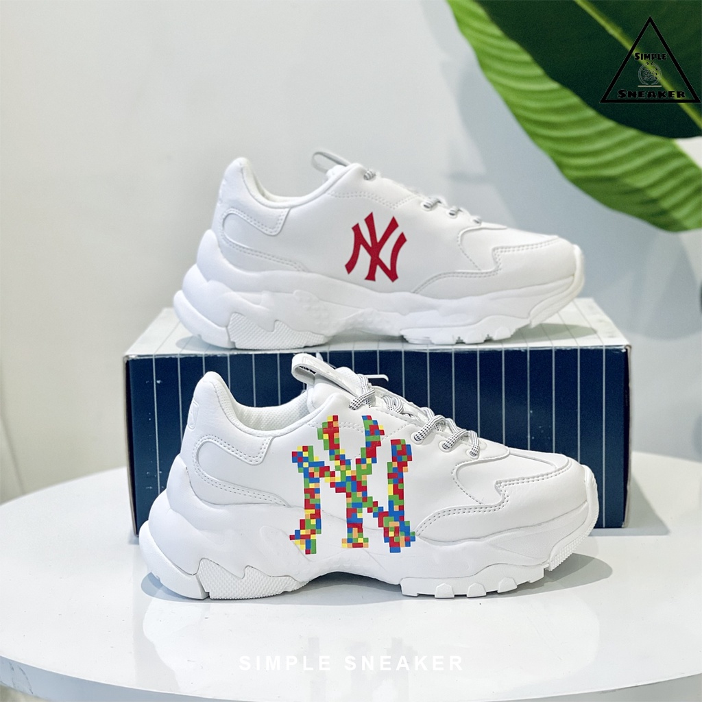 Giày Sneaker MLB Chính Hãng FREESHIP MLB Big Ball Chunky New York Yankees 3D Multicolor - Simple Sneaker