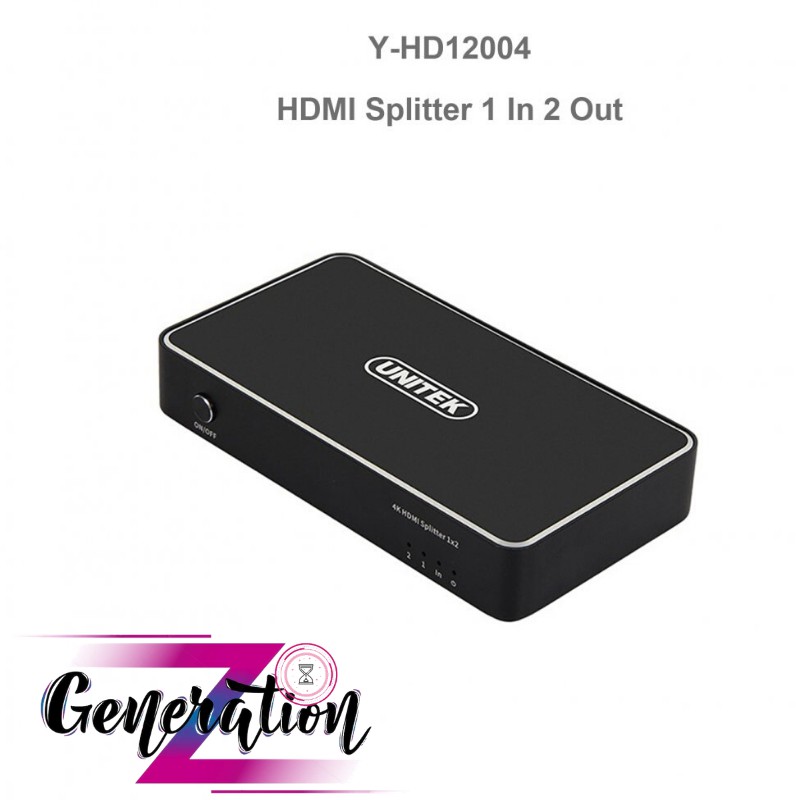 BỘ CHIA HDMI 1 RA 2 4K UNITEK (Y-HD 12004BK)