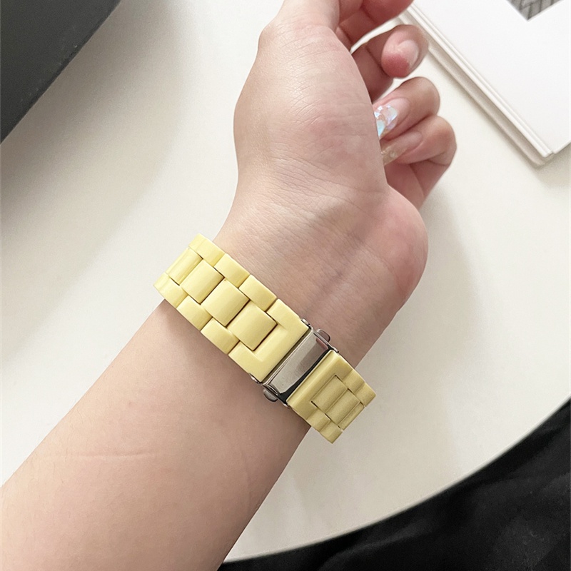 Dây Đeo Thay Thế Bằng Nhựa Màu Macaron Cho iwatch serise 8 7 6 5 4 SE 3 2 1 41mm 45mm 38mm 42mm 44mm 40mm