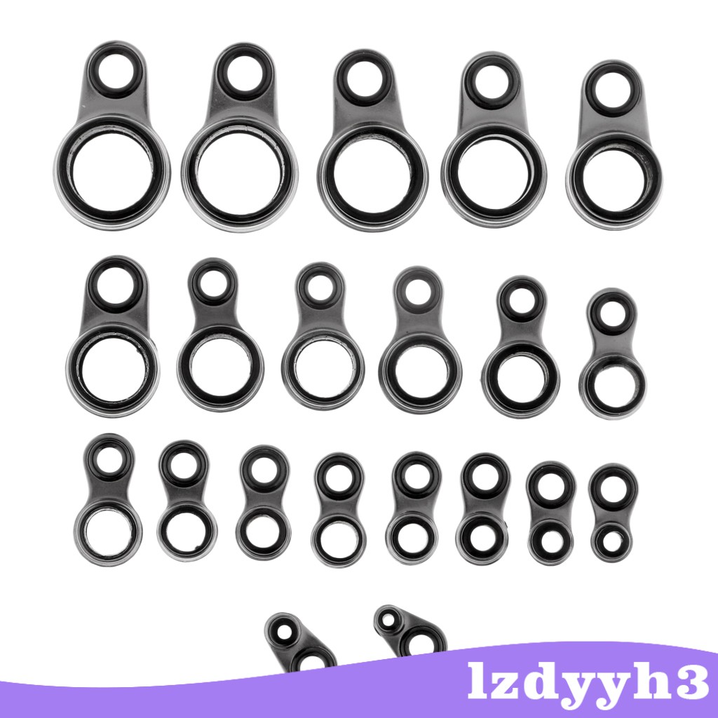 Bộ 25 Vòng Dẫn Cần Câu Cá 1.0-10mm