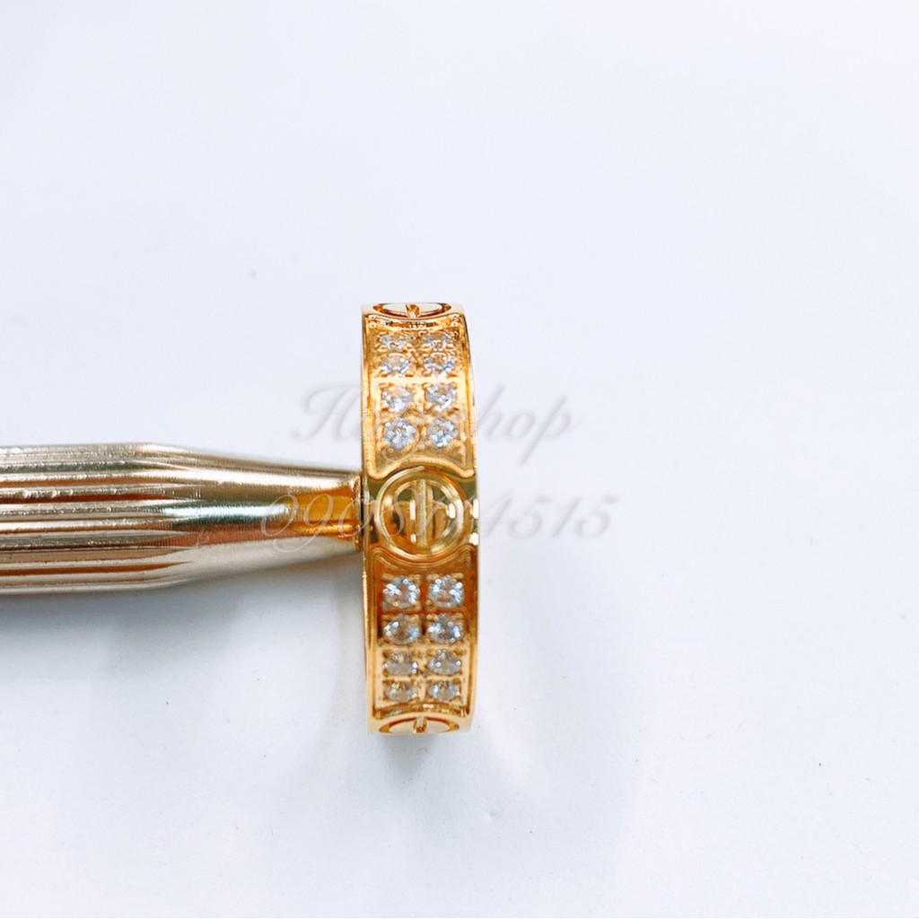 Nhẫn cartier đính đá sang trọng [ HATY]