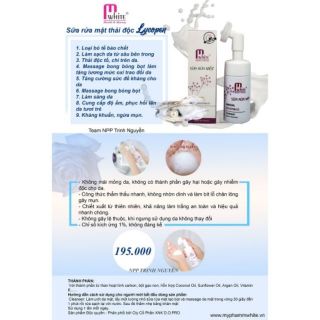Sữa rửa mặt tạo bọt Lycopen Mwhite