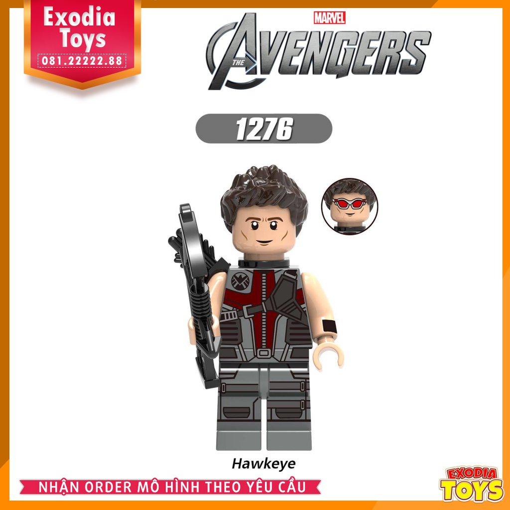 Xếp hình Minifigure Marvel Biệt đội siêu anh hùng Avengers (2012) - Đồ Chơi Lắp Ghép Sáng Tạo - XINH X0259